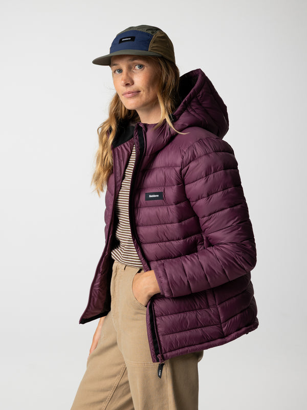 Finisterre Women's Nimbus Hooded Jacket Plum