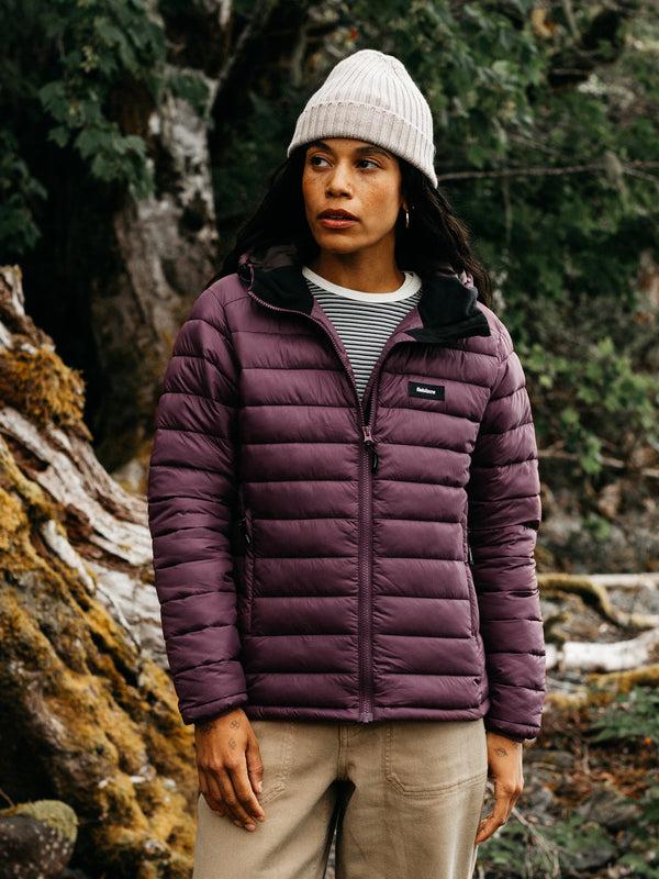 finisterre Women's Nimbus Hooded Jacket Plum
