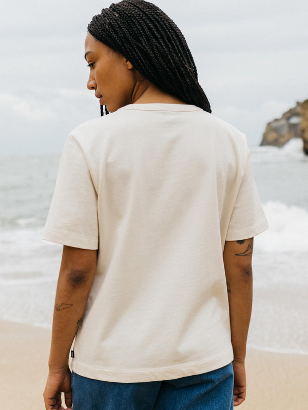 Finisterre Women's Recycled Orca T-Shirt Ecru