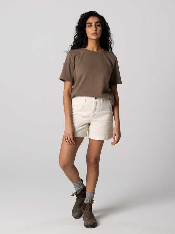 Finisterre Women's Recycled Orca T-Shirt Woodsmoke