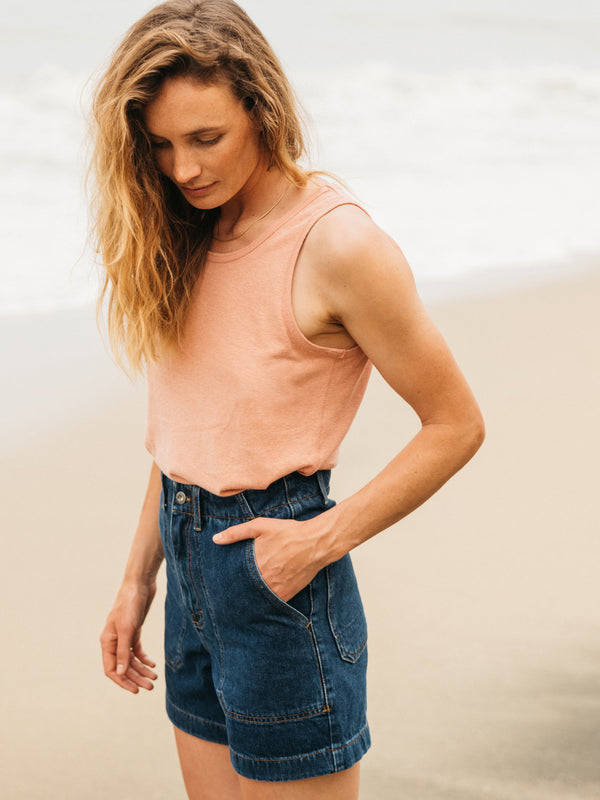 finisterre Women's Riviera Hemp Vest Clay