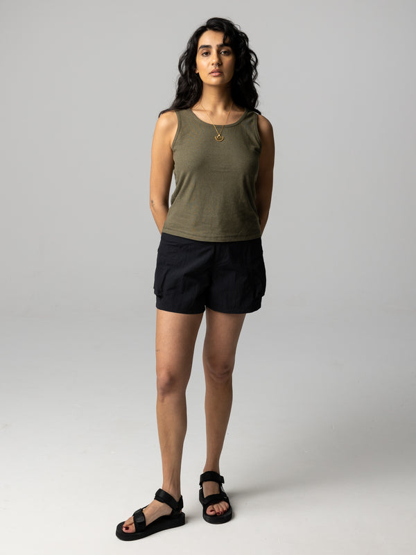 Finisterre Women's Riviera Hemp Vest Olive