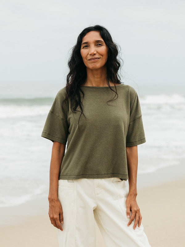 finisterre Women's Riviera T-Shirt Olive