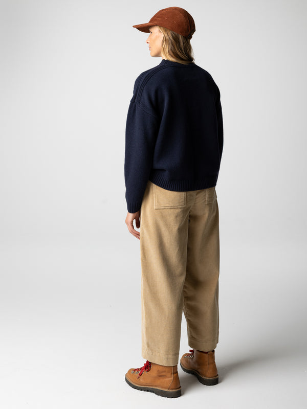 Finisterre Women's RNLI Polperro Jumper Navy