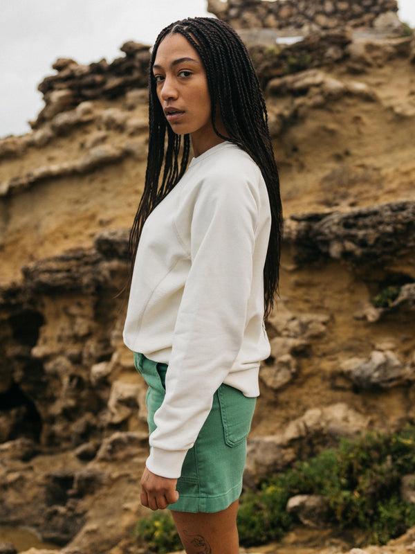 Finisterre Women's Serpentine Sweatshirt Ecru