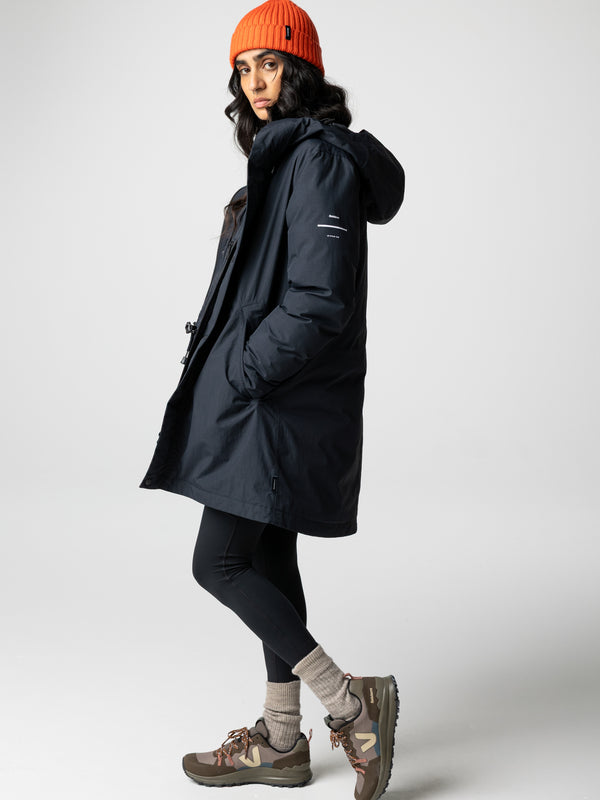 Finisterre Women's Skye Waterproof Parka Black
