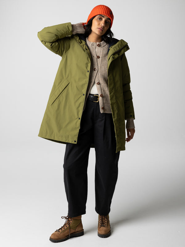 Finisterre Women's Skye Waterproof Parka Seagrass
