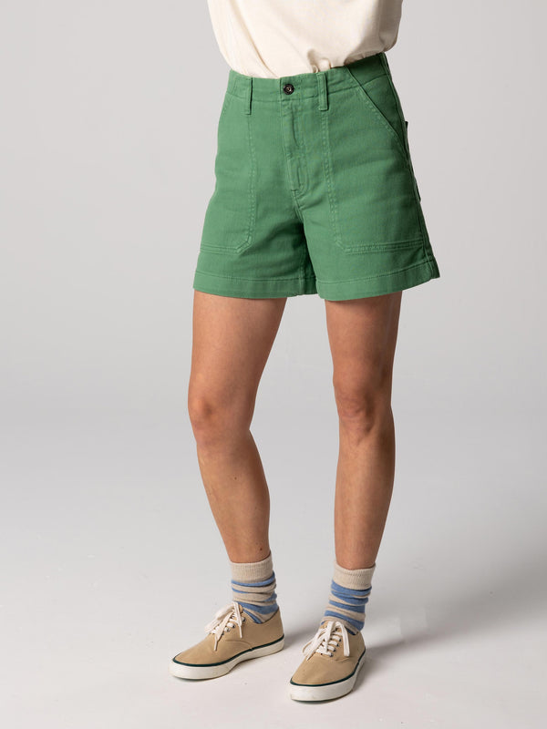 Finisterre Women's Yarrel Canvas Short Samphire