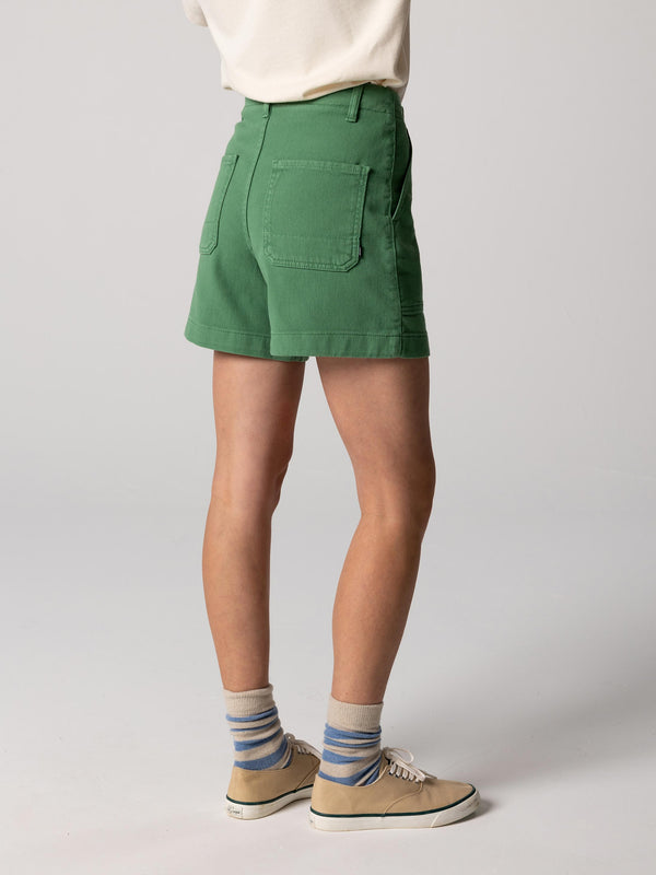 Finisterre Women's Yarrel Canvas Short Samphire