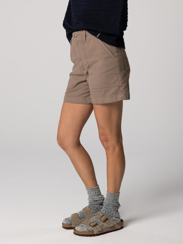 Finisterre Women's Yarrel Canvas Short Woodsmoke