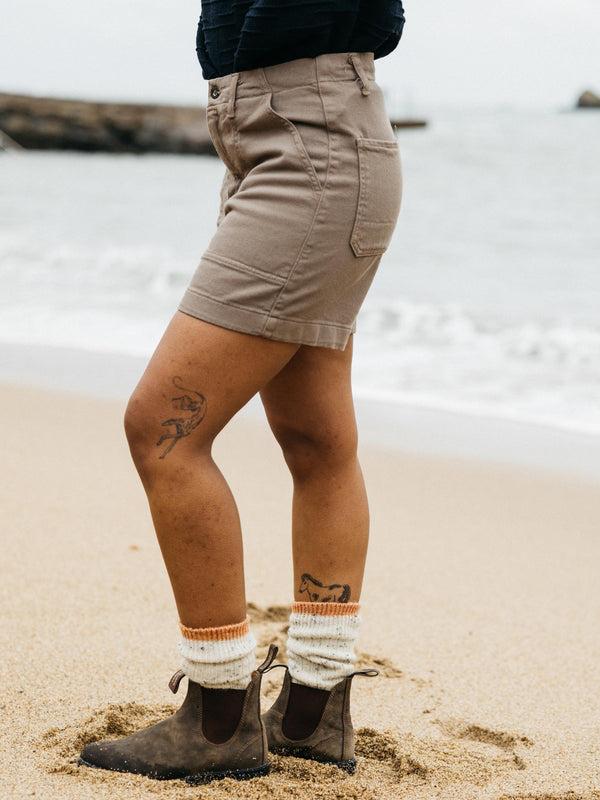 finisterre Women's Yarrel Canvas Short Woodsmoke