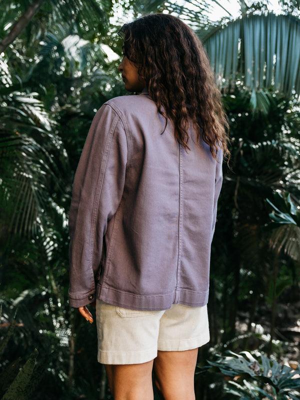 Finisterre Women's Yarrel Chore Jacket Violet Sky
