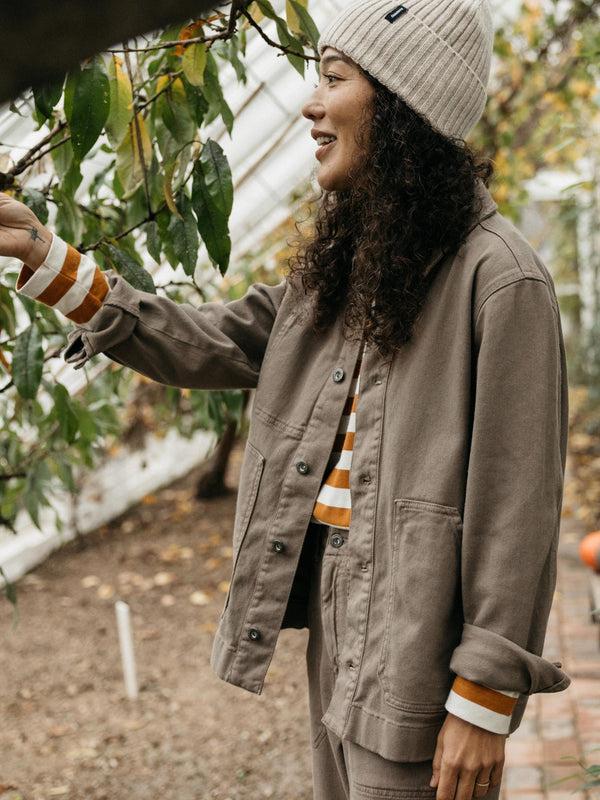 Finisterre Women's Yarrel Chore Jacket Woodsmoke