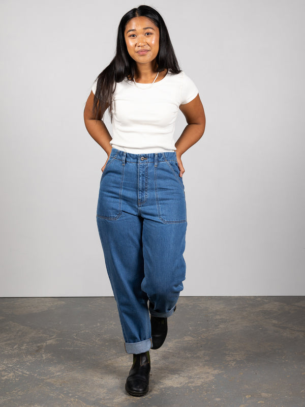 Finisterre Women's Yarrel Jean Washed Retro Indigo