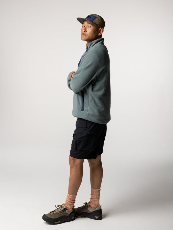 Finisterre Men's Axiom 1/4 Snap Fleece Deep Sea/Deep Blue