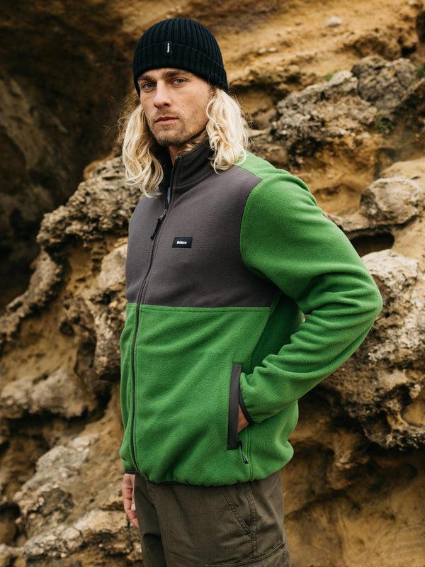Finisterre Men's Axiom Full Zip Fleece Raven/Samphire
