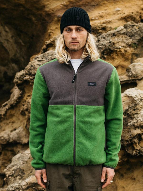 finisterre Men's Axiom Full Zip Fleece Raven/Samphire