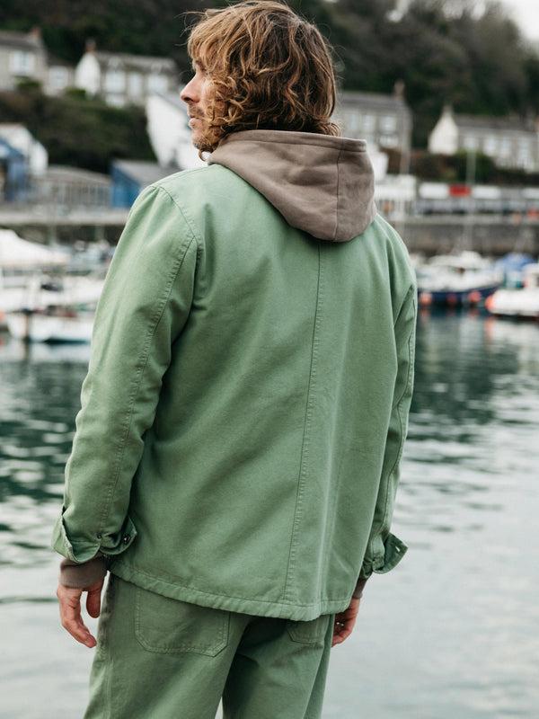 Finisterre Men's Basset Flannel Lined Jacket Wild Sage