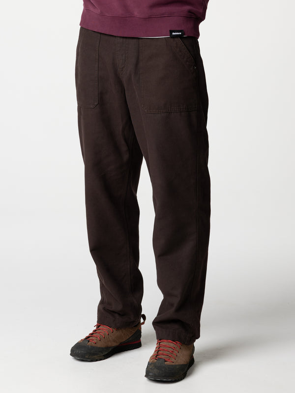 finisterre Men's Basset Flannel Lined Utility Trouser Burnt Umber