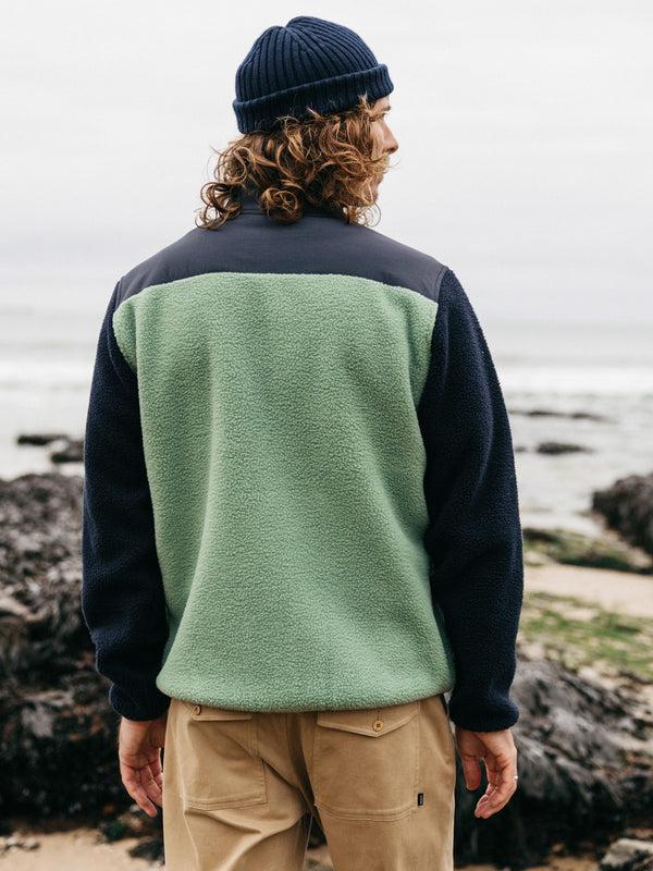 Finisterre Men's Bolster Full Zip Fleece Navy/Wild Sage
