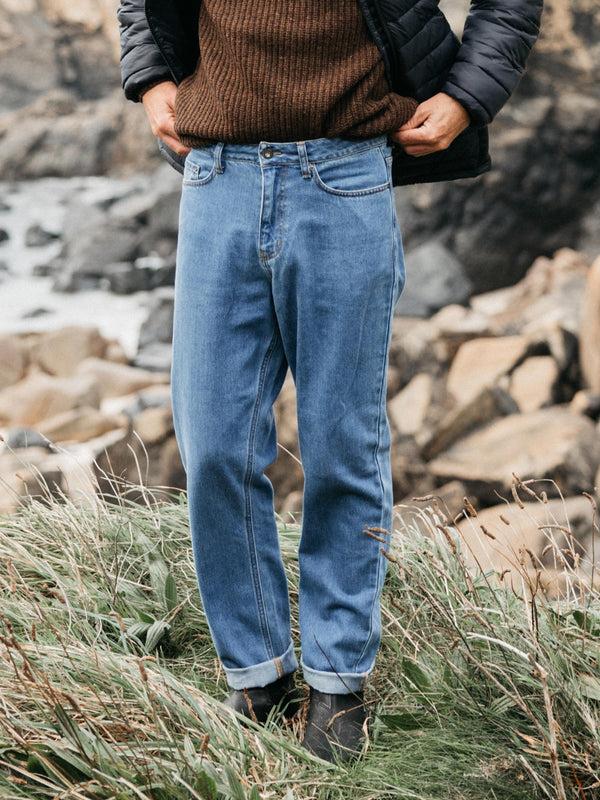 Finisterre Men's Breaker 5-Pocket Jean Washed Indigo