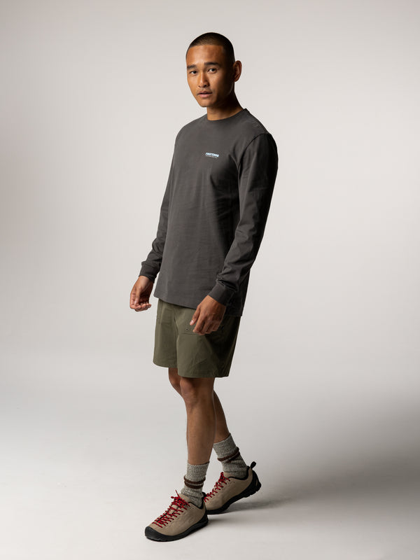 Finisterre Men's Heat Wavy Long Sleeve T-Shirt Raven
