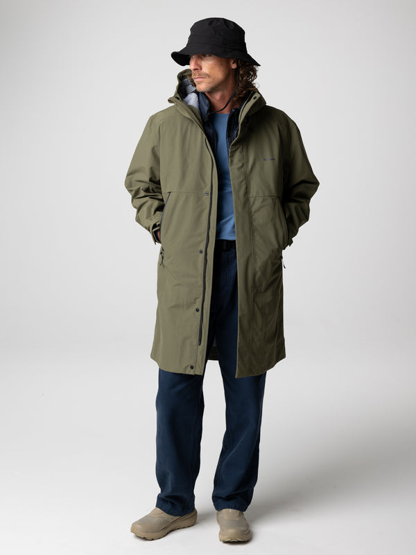 Finisterre Men's Longline Stormbird Waterproof Jacket Olive