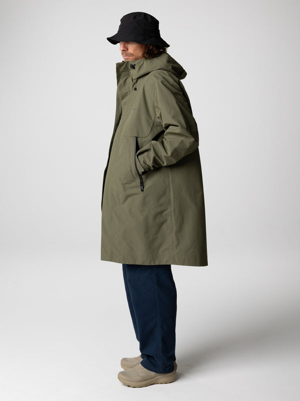 Finisterre Men's Longline Stormbird Waterproof Jacket Olive