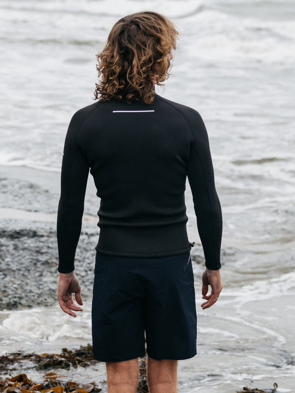 Finisterre Men's Nieuwland 2mm Yulex® Long Sleeve Top Black