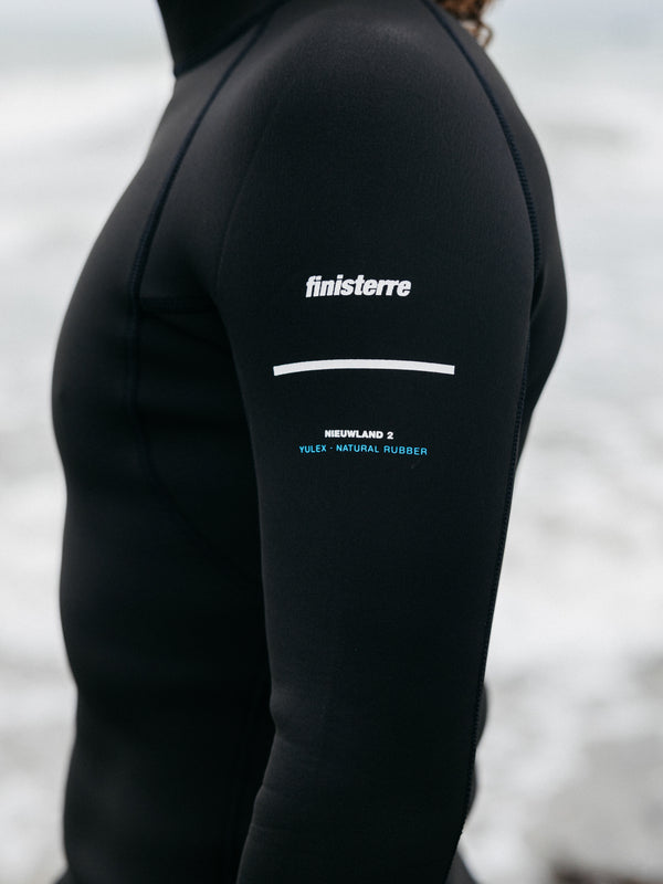 Finisterre Men's Nieuwland 2mm Yulex® Long Sleeve Top Black