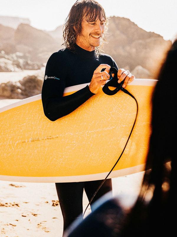 Finisterre Men's Nieuwland 3/2mm Yulex® Back Zip Wetsuit Ink / Manuka