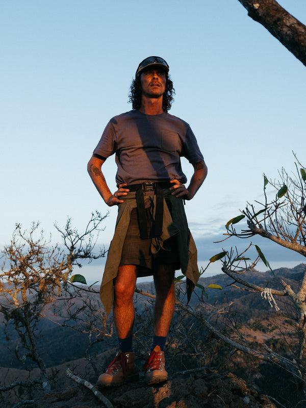 Finisterre Men's Orca Recycled Pocket T-Shirt Violet Sky