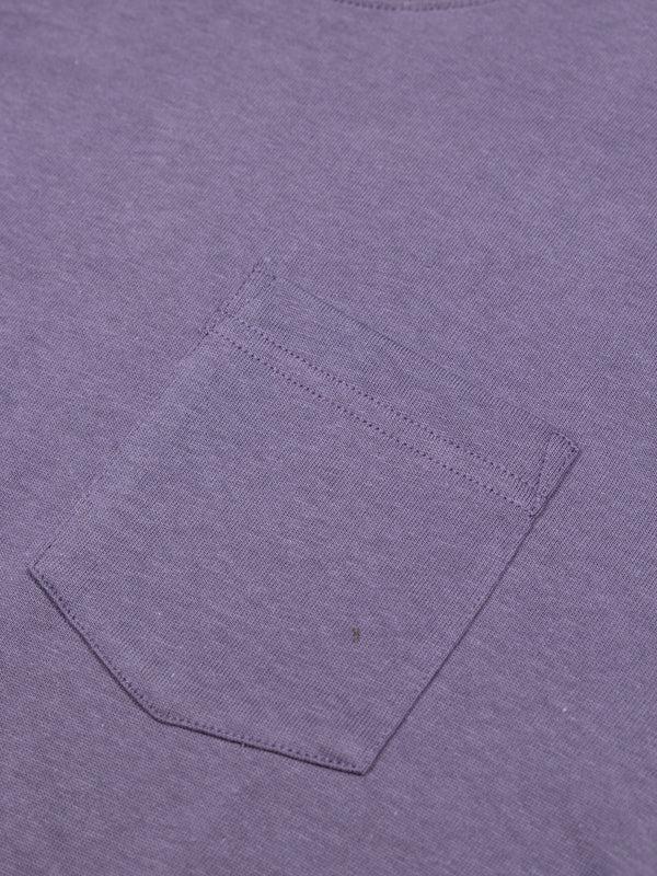 Finisterre Men's Orca Recycled Pocket T-Shirt Violet Sky