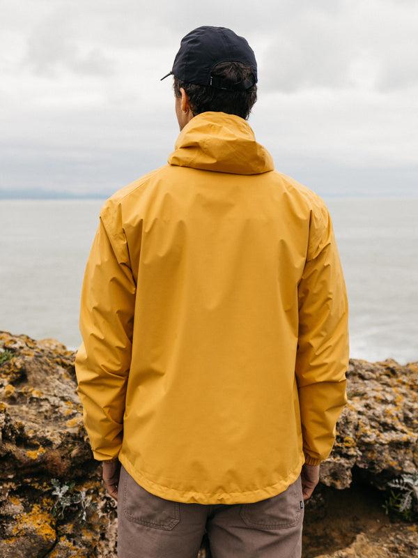 Finisterre Men's Rainbird Waterproof Jacket Sun Glow