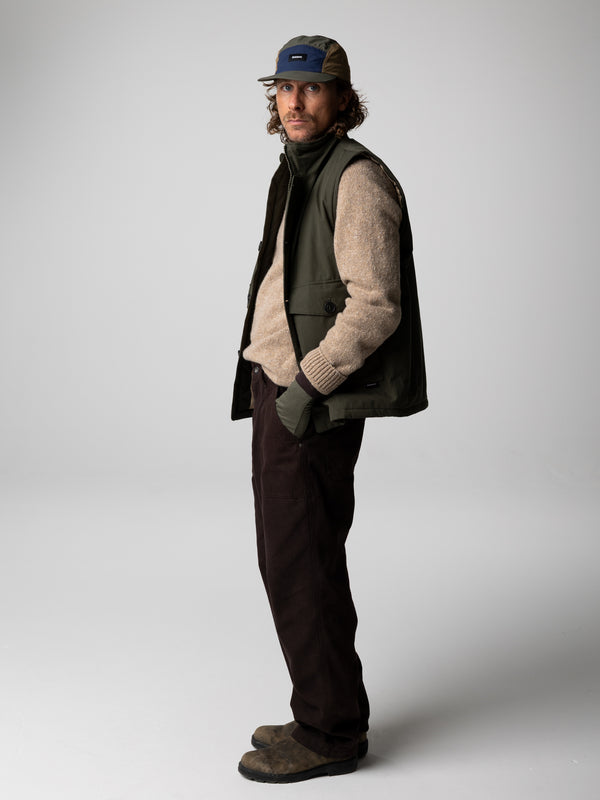 Finisterre Men's Shipyard Insulated Gilet Timber Green