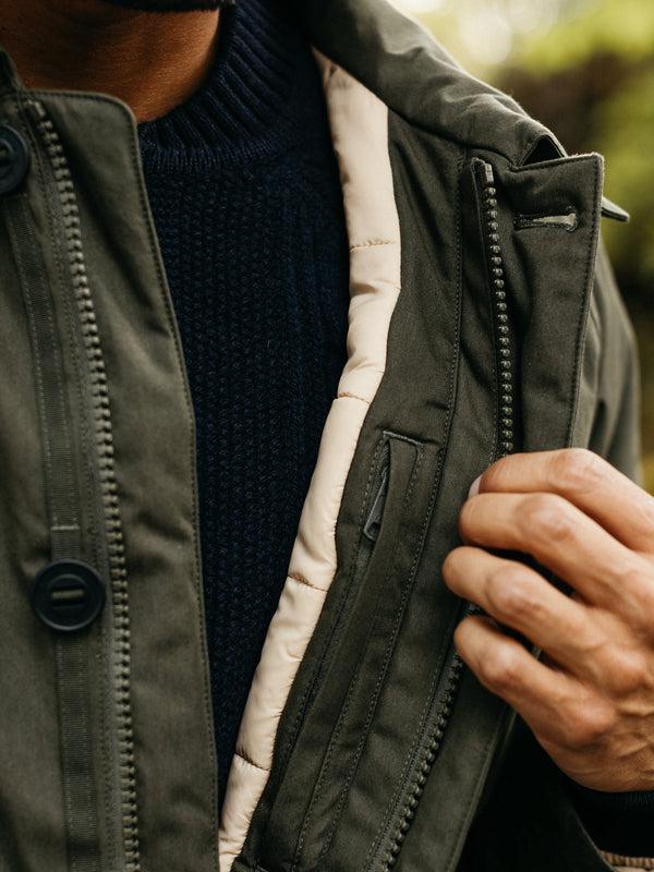 Finisterre Men's Shipyard Insulated Jacket Timber Green