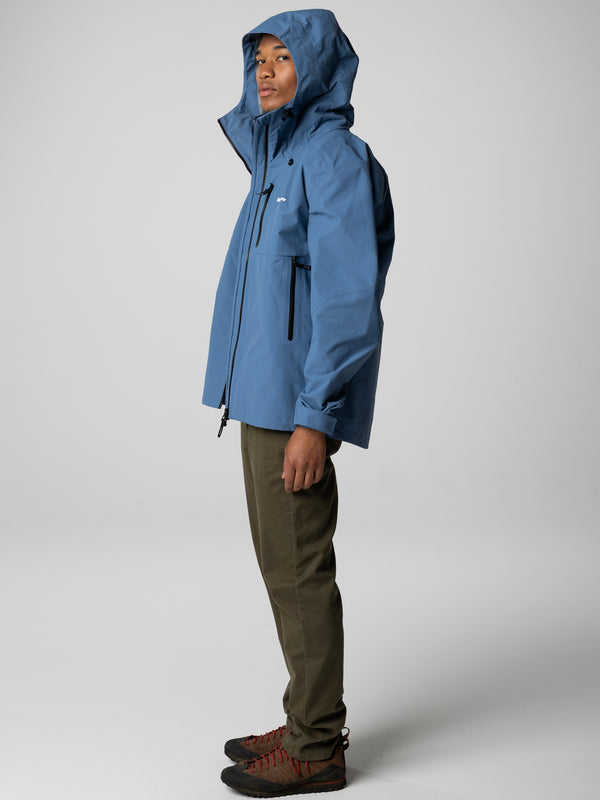 Finisterre Men's Stormbird Waterproof Jacket Horizon Blue