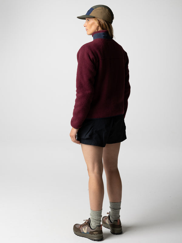 Finisterre Women's Bolster Full Zip Fleece Plum/Navy