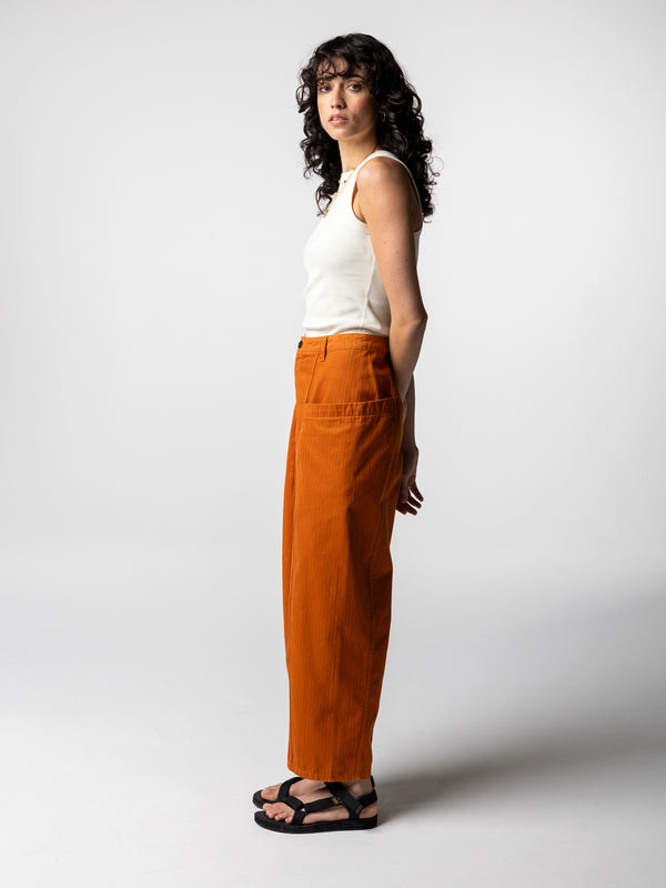 Finisterre Women's Croft Workwear Barrel Trouser Copper