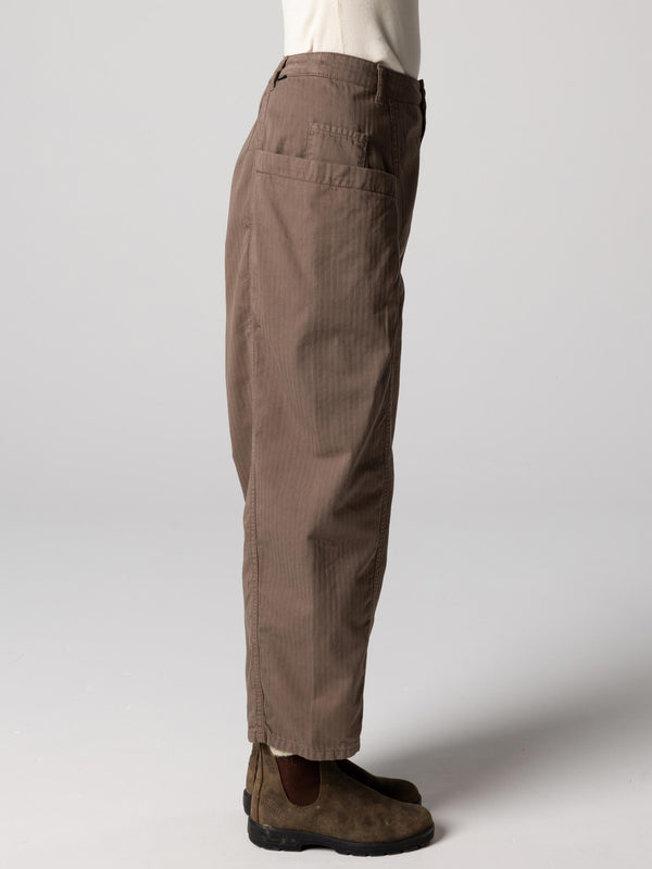 Finisterre Women's Croft Workwear Barrel Trouser Woodsmoke