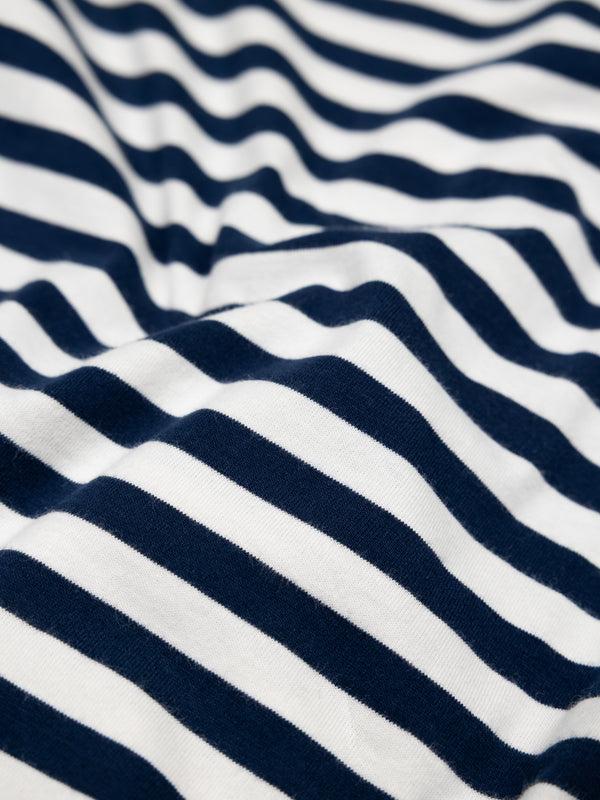 Finisterre Women's Eldon Long Sleeve T-Shirt Deep Blue/White