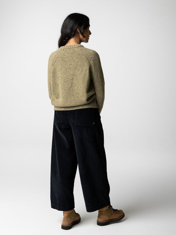 Finisterre Women's Farne Crew Neck Knit Jumper Seagrass
