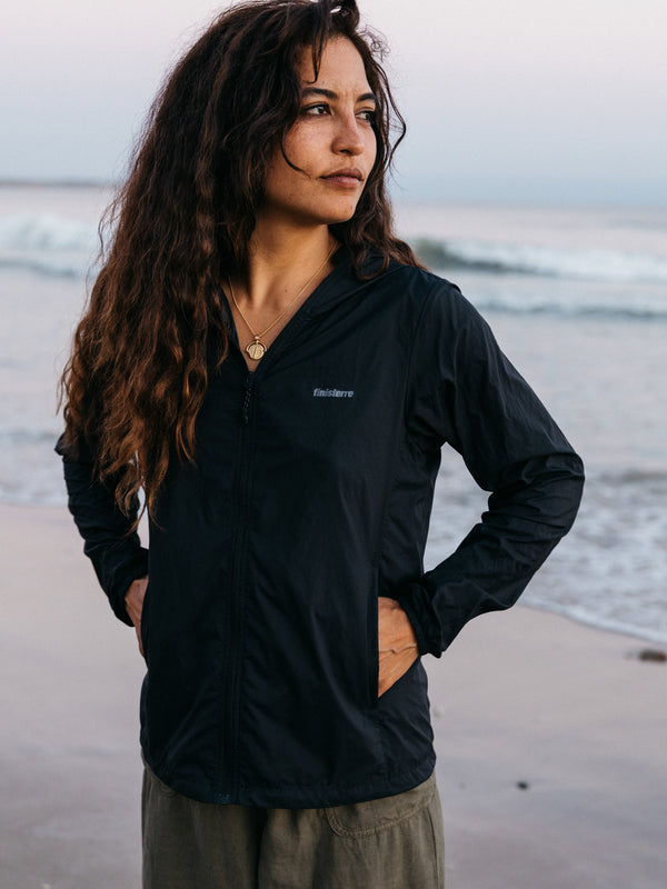 finisterre Women's Forecast Windcheater Jacket Black