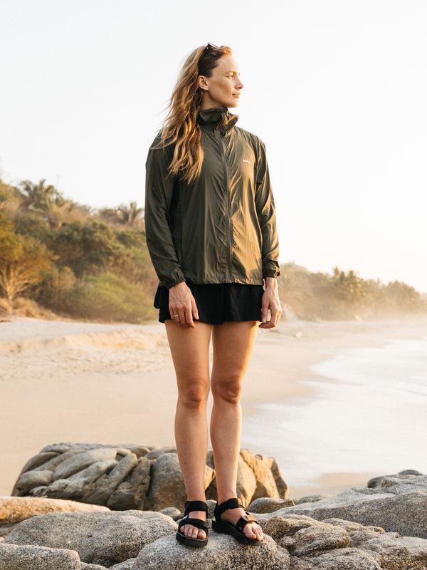 Finisterre Women's Forecast Windcheater Jacket Olive