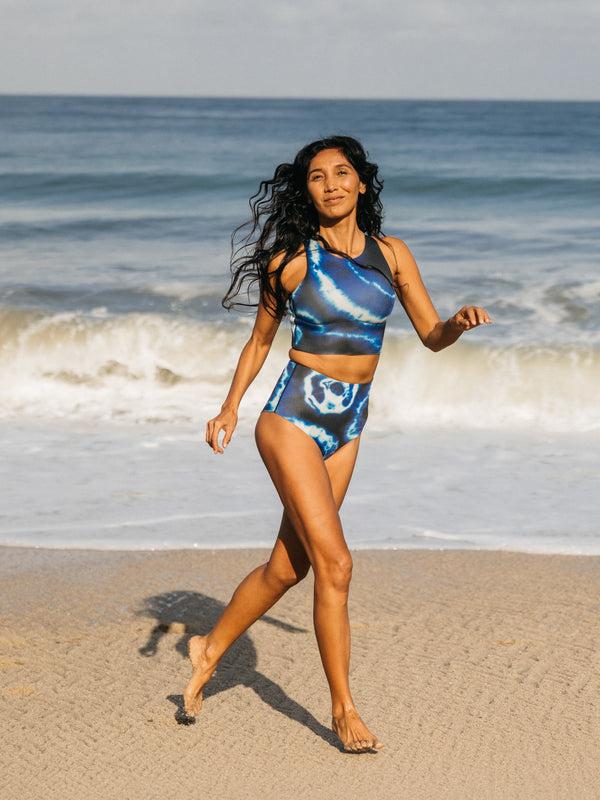 finisterre Women's Iris 1.2mm Yulex Bikini Pant Shibori