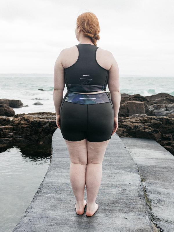 Finisterre Women's Kaia 2mm Yulex® Bikini Top Raven Lofi Print