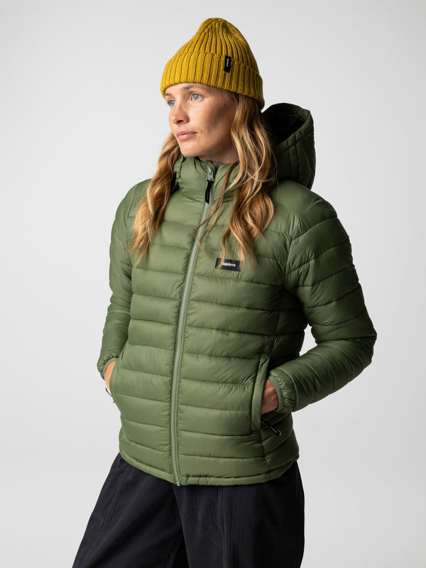 Finisterre Women's Nimbus Hooded Jacket Deep Seagrass