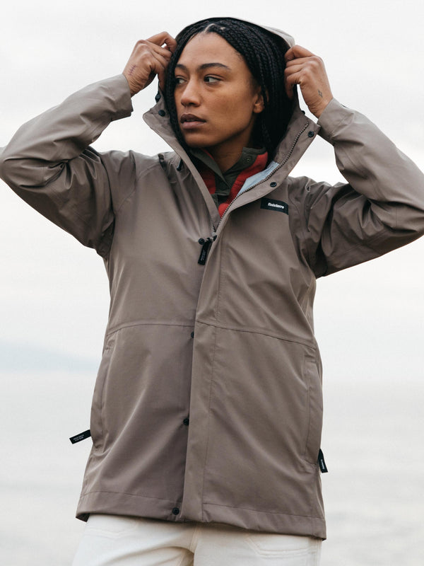 finisterre Women's Skybird Waterproof Jacket Woodsmoke