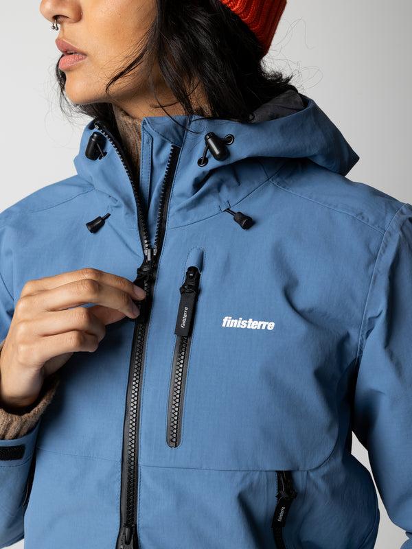 Finisterre Women's Stormbird Waterproof Jacket Horizon Blue