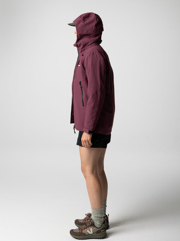 Finisterre Women's Stormbird Waterproof Jacket Plum